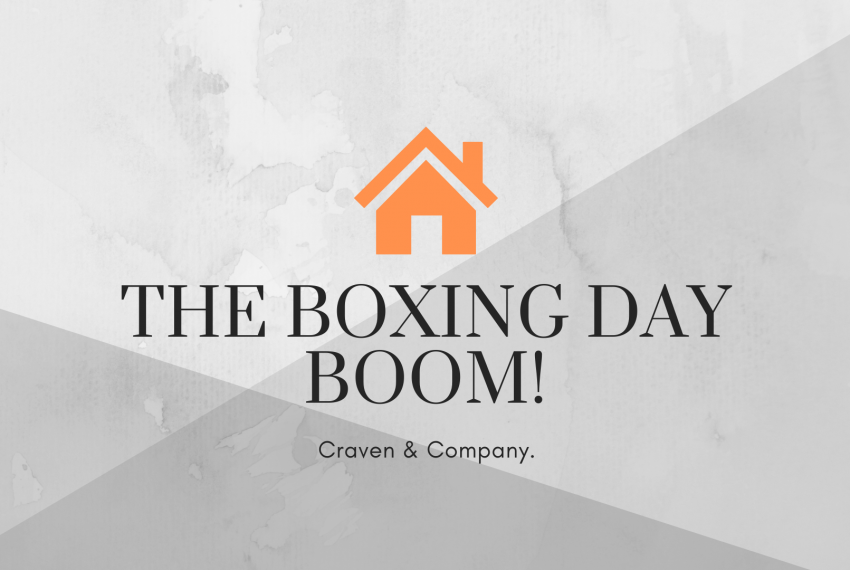 ESTATE AGENTS BOXING DAY BOOM